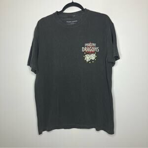 NWOT IMAGINE DRAGONS Dice Band Tee Shirt Gray Large